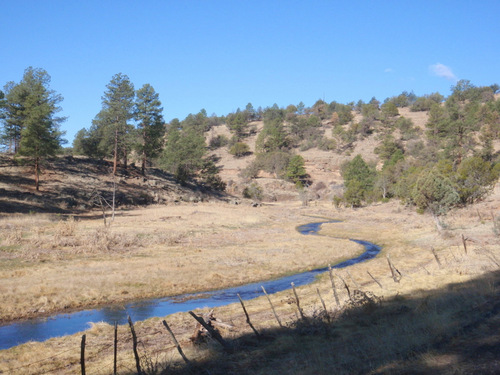 By 0930 hrs we pass by the water at Wall Creek.